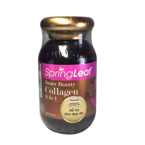 Viên uống collagen 6 trong 1 Springleaf - Bổ sung sức khỏe da, móng, tóc, hỗ trợ trẻ hóa và giữ ẩm từ thương hiệu Homart Úc