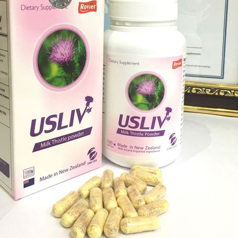 Bổ gan USLIV Milk Thistle Powder New Zealand 60 viên