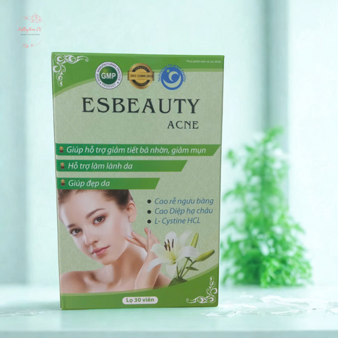 Viên Uống Esbeauty Acne – Giảm Nhờn, Ngừa Mụn & Phục Hồi Da Từ Thiên Nhiên, Giải Quyết Vấn Đề Da Dầu Hiệu Quả