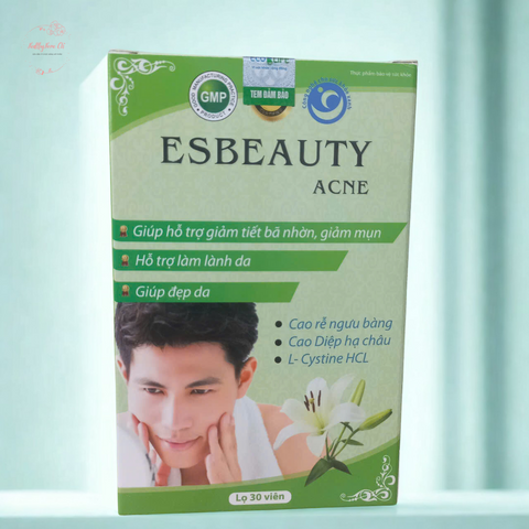 Viên Uống Esbeauty Acne – Giảm Nhờn, Ngừa Mụn & Phục Hồi Da Từ Thiên Nhiên, Giải Quyết Vấn Đề Da Dầu Hiệu Quả