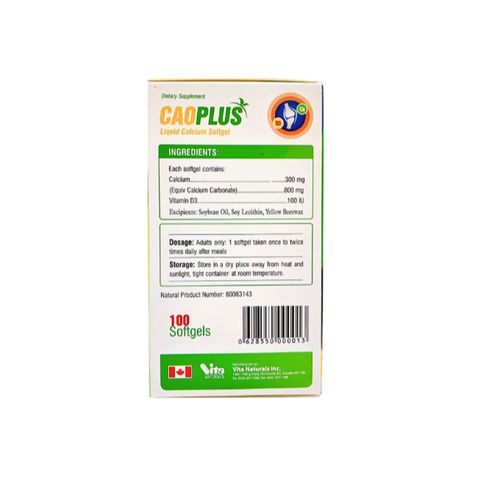 Bổ xương khớp, tăng chiều cao USCare CAO PLUS Canada 100 viên