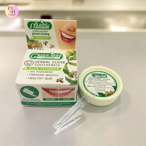 Bột Làm Trắng Răng Movitronix™ Green Herb - Bột Đánh Răng Thảo Dược Tự Nhiên Giúp Tẩy Trắng Răng An Toàn và Hiệu Quả