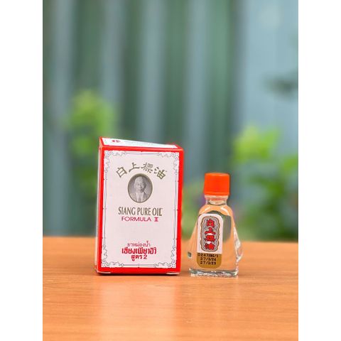 Dầu Gió Ông Già Siang Pure Oil Thái Lan - Giảm Đau Đầu, Cảm Lạnh, Nghẹt Mũi, Vết Côn Trùng Cắn - Tinh Chất Thiên Nhiên Cho Mọi Lứa Tuổi
