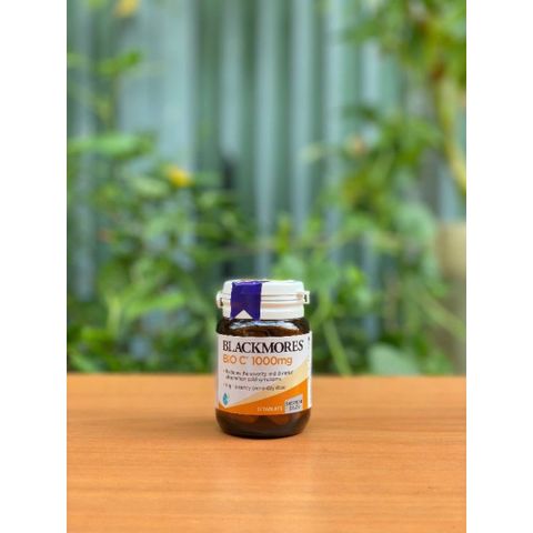 Viên uống Blackmores Bio C 1000mg Tăng Cường Sức Khỏe - Bổ Sung Vitamin C, 31 Viên Giúp Làm Đẹp Da và Tăng Cường Miễn Dịch