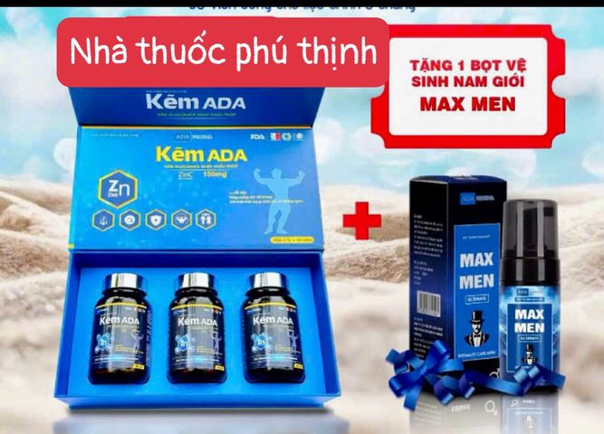 Kẽm ADA Nguyên Hộp 90 Viên  Tặng Bọt Vệ Sinh Hương Nước Hoa, Hàng Chuẩn Xịn