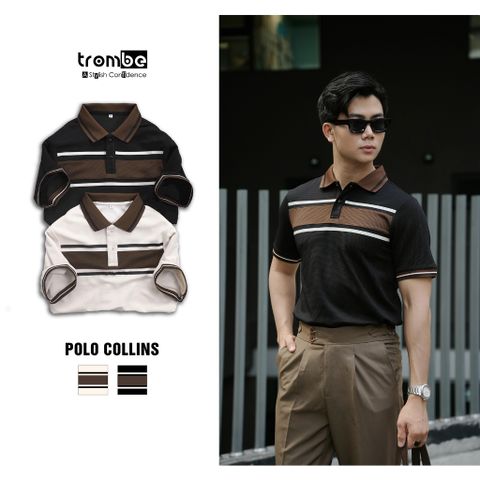 Áo Polo Nam Thun Tổ Ong COLLINS - Thoáng Mát, Thấm Hút Tốt, Phong Cách Lịch Lãm Đi Làm, Dạo Phố, Chất Liệu Cao Cấp