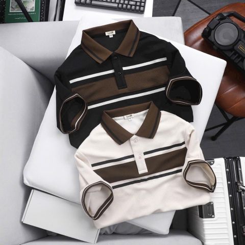 Áo Polo Nam Thun Tổ Ong COLLINS - Thoáng Mát, Thấm Hút Tốt, Phong Cách Lịch Lãm Đi Làm, Dạo Phố, Chất Liệu Cao Cấp