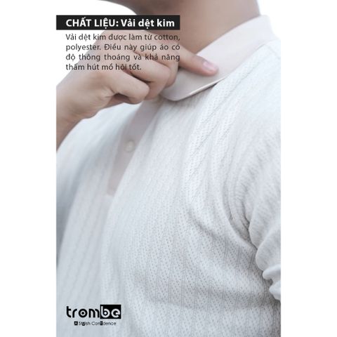 [Mua là có quà] Áo Polo Nam Dệt Kim Wooden Trombe Xớ Gỗ Mềm Mịn Thanh Lịch Đi Làm Đi Chơi
