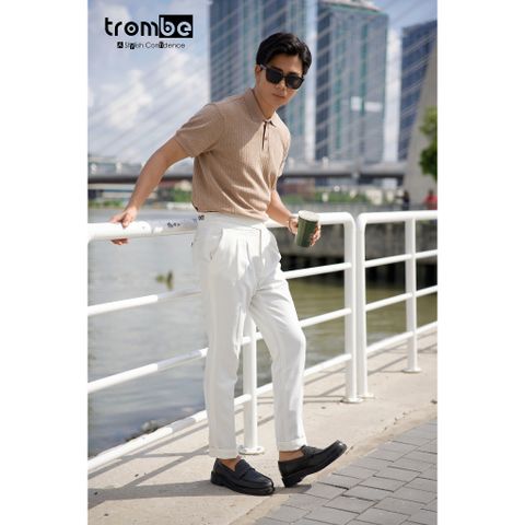 [Mua là có quà] Áo Polo Nam Dệt Kim Wooden Trombe Xớ Gỗ Mềm Mịn Thanh Lịch Đi Làm Đi Chơi