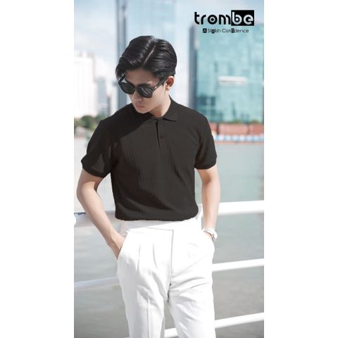 [Mua là có quà] Áo Polo Nam Dệt Kim Wooden Trombe Xớ Gỗ Mềm Mịn Thanh Lịch Đi Làm Đi Chơi