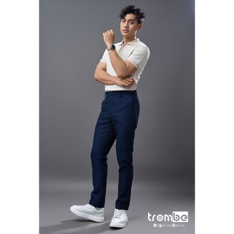 Quần Tây Nam Slim Fit TROMBE Chất Vải Chéo Hàn Sang Trọng - Dễ Phối Đồ, Thoáng Mát, Co Giãn, Phong Cách Trẻ Trung