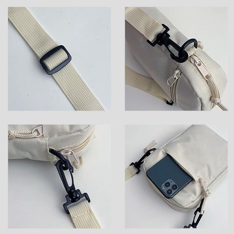 Túi Đeo Chéo Canvas Năng Động Có Ngăn Tiện Lợi - Túi Thời Trang Basic dễ Phối Đồ cho Đi Học, Đi Làm, Đi Chơi