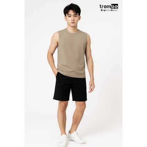 Áo Tanktop Nam Cotton Băng Tuyết TROMBE - Áo Ba Lỗ Thể Thao Thấm Hút Mồ Hôi, Thoáng Mát, Lý Tưởng Cho Tập Gym