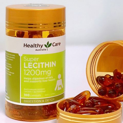 Mầm đậu nành Healthy Care Super Lecithin Úc 100 viên