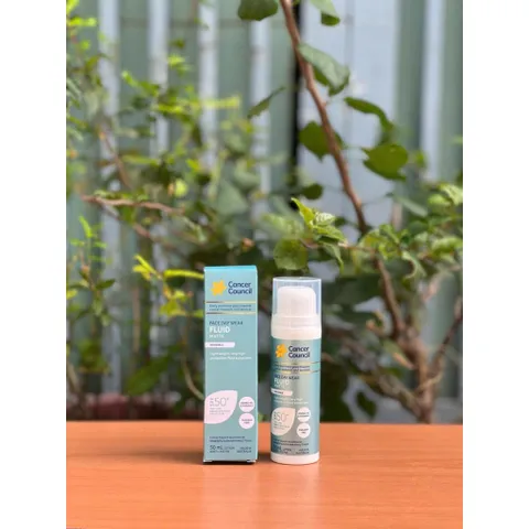 Kem Chống Nắng Cancer Council Invisible Fluid Matte SPF50+ 50ml - Chống Nắng Hóa Học Cho Da Nhạy Cảm và Dầu