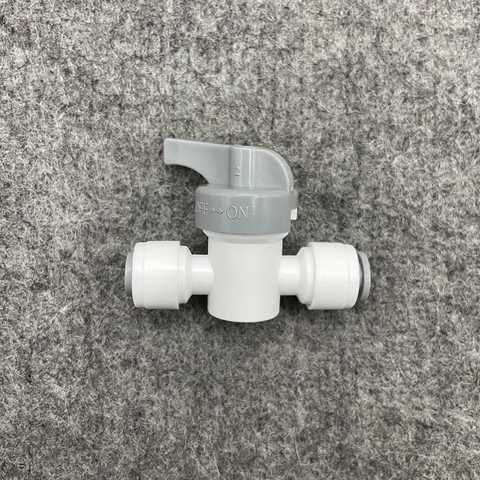 Khóa 2 Đầu Dây 6mm - Van Xả Tay và Ngang Cho Máy Lọc Nước RO - Phụ Kiện Tiện Lợi Cho Hệ Thống Lọc Nước