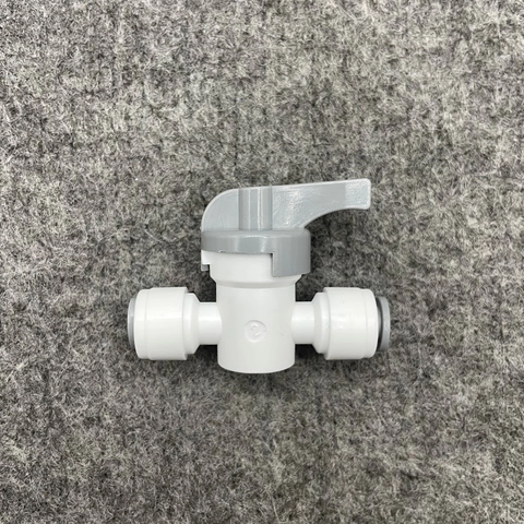 Khóa 2 Đầu Dây 6mm - Van Xả Tay và Ngang Cho Máy Lọc Nước RO - Phụ Kiện Tiện Lợi Cho Hệ Thống Lọc Nước