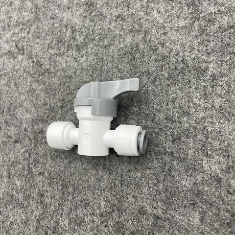 Khóa 2 Đầu Dây 6mm - Van Xả Tay và Ngang Cho Máy Lọc Nước RO - Phụ Kiện Tiện Lợi Cho Hệ Thống Lọc Nước