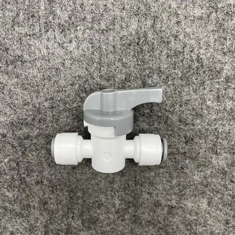 Khóa 2 Đầu Dây 6mm - Van Xả Tay và Ngang Cho Máy Lọc Nước RO - Phụ Kiện Tiện Lợi Cho Hệ Thống Lọc Nước