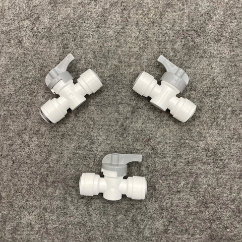 Khoá 2 Đầu Dây 10mm - Van Xả Tay & Ngang Máy Lọc Nước RO - Liên Kết Nhanh, Chất Liệu Nhựa Cao Cấp, Tiện Dụng Cho Gia Đình