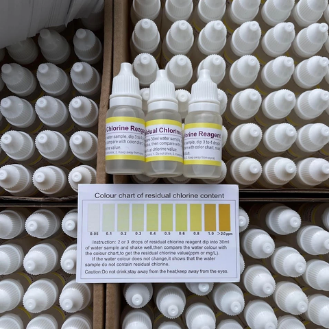Dung Dịch Test Clo Dư - Kiểm Tra Nước Hồ Cá, Hồ Thủy Sinh, Bảo Vệ Cá Cảnh, Dễ Sử Dụng, 30 Lần Thử