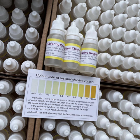 Dung Dịch Test Clo Dư - Kiểm Tra Nước Hồ Cá, Hồ Thủy Sinh, Bảo Vệ Cá Cảnh, Dễ Sử Dụng, 30 Lần Thử