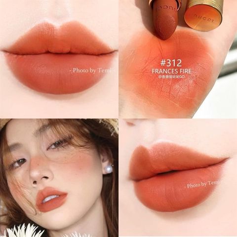 Son Gucci 312 Rouge À Lèvres Mat Frances Fire