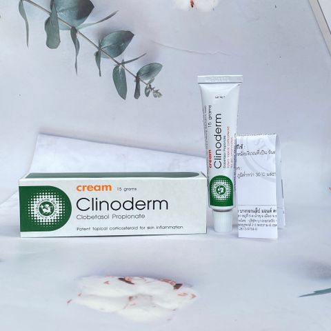 Kem Bôi Ngứa Vảy Nến Clinoderm Thái Lan 15g - Chuyên  Chàm Eczema, Viêm Da, Tái Tạo Da Mềm Mại