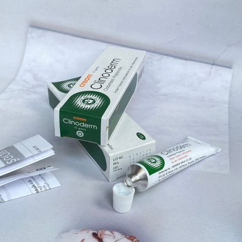 Kem Bôi Ngứa Vảy Nến Clinoderm Thái Lan 15g - Chuyên  Chàm Eczema, Viêm Da, Tái Tạo Da Mềm Mại