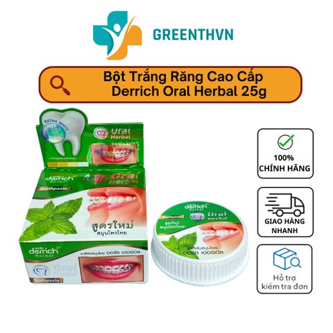 Bột Kem Đánh Răng Oral Herbal Thái Lan - Chăm Sóc Răng Miệng Cho Người Niềng Răng, Làm Trắng Răng và Giữ Miệng Thơm Tho