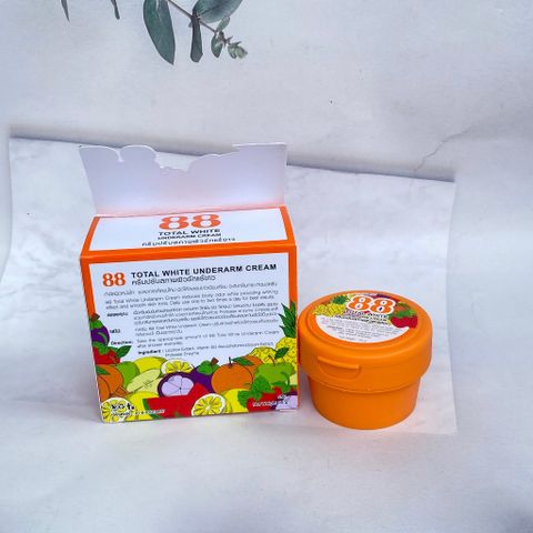 Kem Nách S88 Total White Thái Lan 35g - Giảm Thâm Nách và Khử Mùi Hiệu Quả, Dưỡng Ẩm Da Mềm Mại
