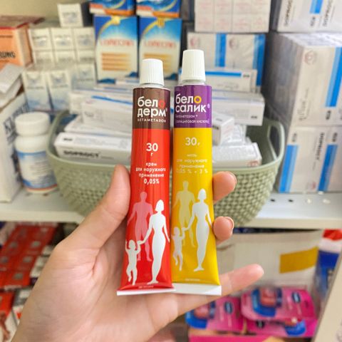 Kem Bôi Ngứa Belosalic 30g - Hỗ Trợ Da Cơ Địa, Mề Đay, Ngứa Phát Ban, Da Bong Tróc, Chứa Acid Salicylic, Hàng Nga