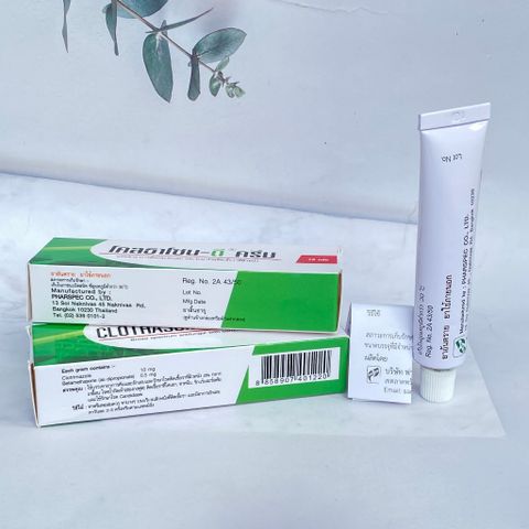 Kem Bôi Nấm Móng Thái Lan Clothasone-D 15g - Dưỡng Móng Tay, Chân Tự Nhiên, Thoa Ngày 2 Lần, Chăm Sóc Da Mặt