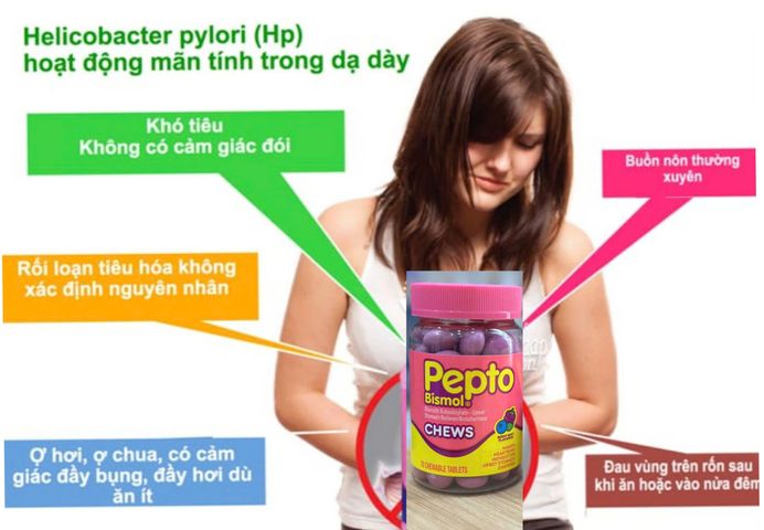 Viên nhai Pepto Bismol vị Cherry 70 viên - Hỗ trợ tiêu hóa, giảm đau dạ dày, hàng nhập Mỹ, dễ dàng hấp thu, hiệu quả nhanh chóng