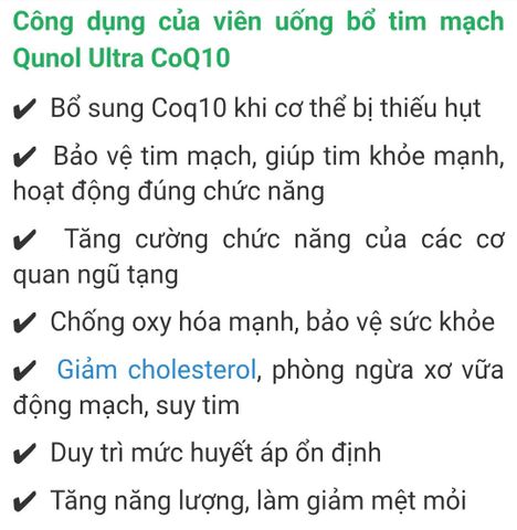 Viên uống bổ tim mạch Qunol Ultra CoQ10 100mg - Hỗ trợ sức khỏe tim mạch, 180 viên, hàng nhập Mỹ