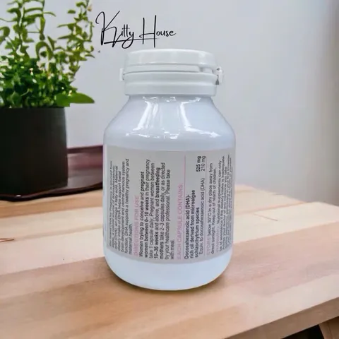 Viên Uống DHA Bio Island Bổ Sung Cho Bà Bầu - 60 Viên Giúp Phát Triển Trí Tuệ Thai Nhi, An Toàn Từ Thiên Nhiên
