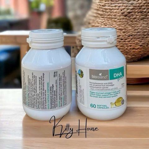 Viên uống DHA Bio Island cho bé 60 viên - Bổ sung omega-3 phát triển trí não, hỗ trợ thị giác và tăng cường miễn dịch trẻ nhỏ.