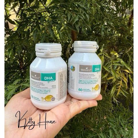 Viên uống DHA Bio Island cho bé 60 viên - Bổ sung omega-3 phát triển trí não, hỗ trợ thị giác và tăng cường miễn dịch trẻ nhỏ.