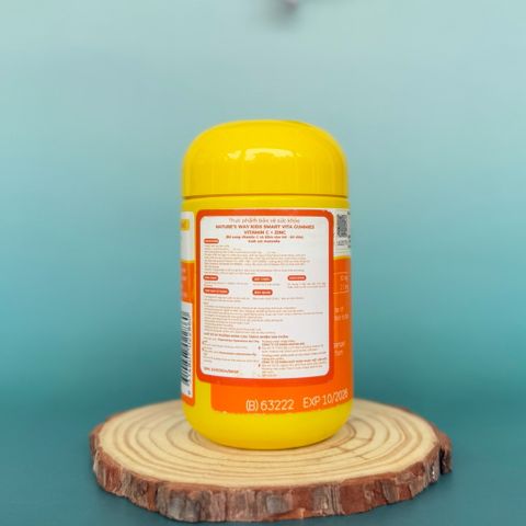 [Nhập khẩu] Viên nhai bổ sung Vitamin C và kẽm Nature's Way Kids Smart Vita Gummies Vitamin C + ZinC 60 viên - dii.