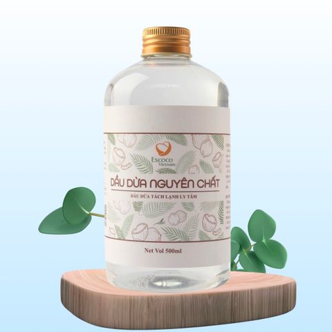 Dầu Dừa Tách Lạnh Ly Tâm Escoco - Dầu Dừa Tinh Khiết Chăm Sóc Da, Tóc & Súc Miệng - Sản Phẩm Tự Nhiên An Toàn cho Cả Gia Đình