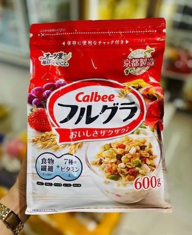 Ngũ cốc Calbee ăn kiêng giảm cân Nhật Bản date mới 600g
