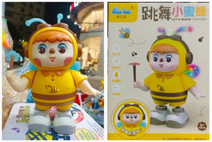 Đồ Chơi Búp Bê Ong Vàng Chạy Bằng Pin Có Đèn Âm Thanh - Đồ Chơi Sinh Động Phát Triển Trí Tưởng Tượng Cho Trẻ Em 0811-9