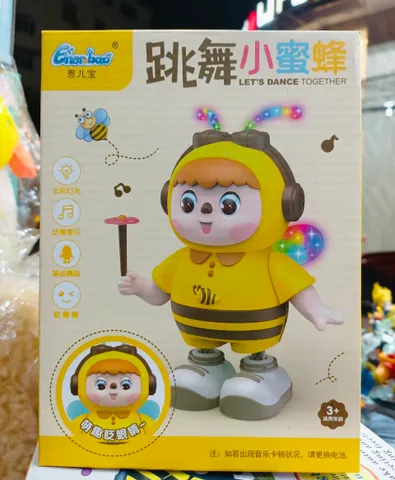 Đồ Chơi Búp Bê Ong Vàng Chạy Bằng Pin Có Đèn Âm Thanh - Đồ Chơi Sinh Động Phát Triển Trí Tưởng Tượng Cho Trẻ Em 0811-9