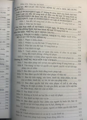 Bộ luật Hình sự, Bộ luật Tố tụng Hình sự (sửa đổi, bổ sung năm 2025, chưa hợp nhất)
