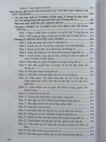 Bộ luật Dân sự, Bộ luật Tố tụng Dân sự (sửa đổi, bổ sung năm 2025) văn bản hướng dẫn thi hành