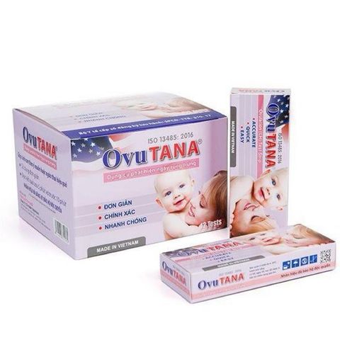 Que thử rụng trứng OVUTANA - Hộp 12 Que, phát hiện thời gian rụng trứng nhanh chóng, chính hãng, hỗ trợ thụ thai hiệu quả
