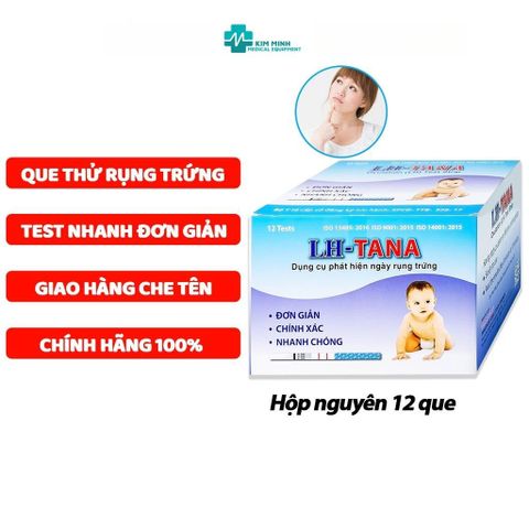 Que Thử Rụng Trứng LH Tana - Hộp 12 Que Phát Hiện Thụ Thai Sớm, Kiểm Tra Rụng Trứng Nhanh Chóng và Chính Xác