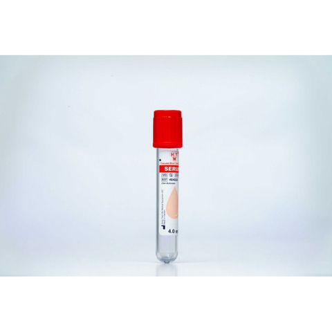Ống Serum HTM 5ml Hạt To Nắp Đỏ - Thiết Bị Xét Nghiệm Sinh Hóa, Miễn Dịch - Bộ 100 Ống Tách Huyết Thanh Nhanh Chóng