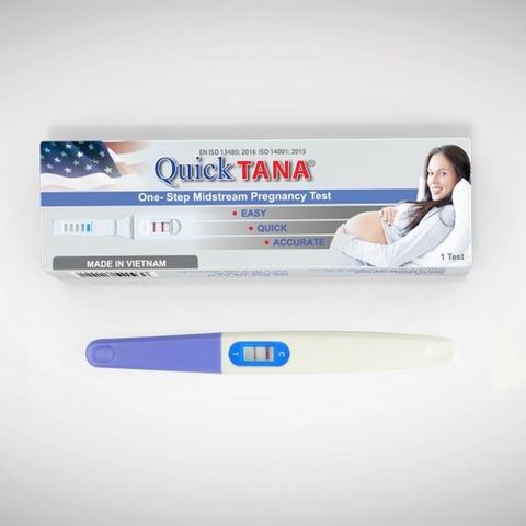 Bút Thử Thai QuickTana - Phát Hiện Thai Sớm Chính Xác, Tiện Lợi, Hộp 1 Bút, Dùng Ngay Không Cần Cốc