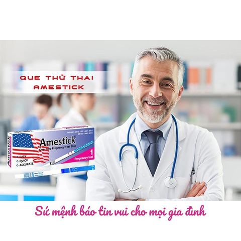 Que Thử Thai Amestick - Bộ 100 Que Xét Nghiệm Hormone HCG, Phòng Khám và Nhà Thuốc - Chất Lượng Cao, Dễ Sử Dụng